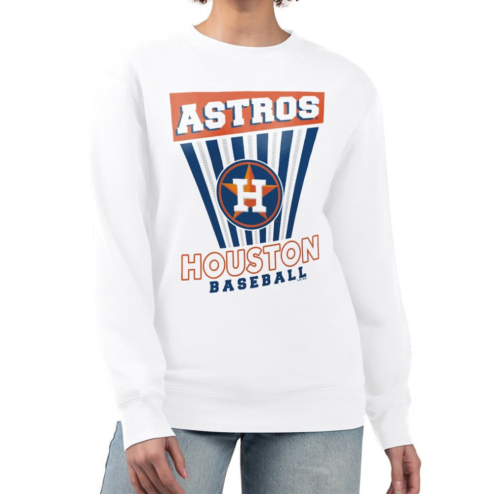 Houston Astros Starter Women's Poster Print Team Fleece Pullover Sweatshirt - MLB