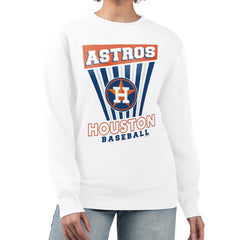 Houston Astros Starter Women's Poster Print Team Fleece Pullover Sweatshirt - MLB