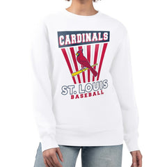 St. Louis Cardinals Starter Women's Poster Print Team Fleece Pullover Sweatshirt - MLB