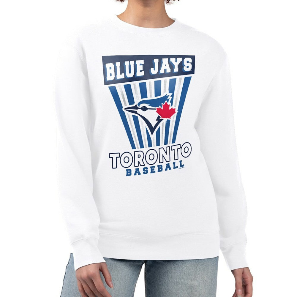Toronto Blue Jays Starter Women's Poster Print Team Fleece Pullover Sweatshirt - MLB