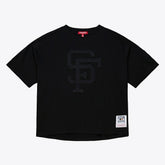 San Francisco Giants Mitchell & Ness Women's Cooperstown Collection Phantom Cropped T-Shirt - MLB