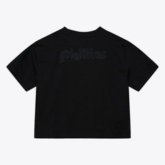 Philadelphia Phillies Mitchell & Ness Women's Cooperstown Collection Phantom Cropped T-Shirt - MLB