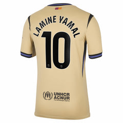 Lamine Yamal Barcelona 2025/26 Away Stadium Replica Jersey Gold | Nike online