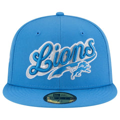 Detroit Lions New Era Born x Raised 59FIFTY Fitted Hat Blue | NFL