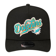 Miami Dolphins New Era Born x Raised A-Frame 9FIFTY Snapback Hat Black | NFL
