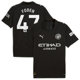 Phil Foden Manchester City 2025/26 Away Replica Player Jersey Black | Puma discount