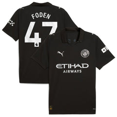 Phil Foden Manchester City 2025/26 Away Replica Player Jersey Black | Puma discount