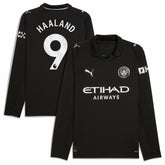 Erling Haaland Manchester City 2025/26 Away Replica Long Sleeve Player Jersey Black | Puma discount