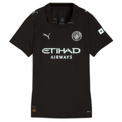Erling Haaland Manchester City Women's 2025/26 Away Replica Player Jersey Black | Puma Online