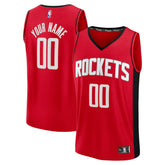 Houston Rockets Fast Break Custom Jersey Icon Edition Red - NBA