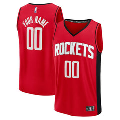 Houston Rockets Fast Break Custom Jersey Icon Edition Red - NBA