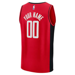 Houston Rockets Fast Break Custom Jersey Icon Edition Red - NBA