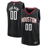 Houston Rockets Youth Fast Break Custom Jersey Statement Edition Black - NBA
