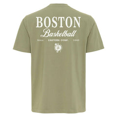 Boston Celtics Sportiqe Unisex Athletic Club Collection Duke Relaxed Fit Premium T-Shirt Olive - NBA