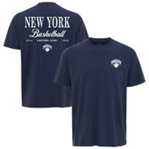 New York Knicks Sportiqe Unisex Athletic Club Collection Duke Relaxed Fit Premium T-Shirt Blue - NBA