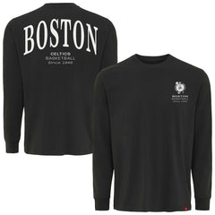 Boston Celtics Sportiqe Unisex Athletic Club Collection Sherwood Relaxed Fit Premium Long-Sleeve T-Shirt Anthracite - NBA