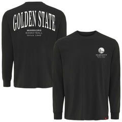 Golden State Warriors Sportiqe Unisex Athletic Club Collection Sherwood Relaxed Fit Premium Long-Sleeve T-Shirt Anthracite - NBA