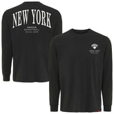 New York Knicks Sportiqe Unisex Athletic Club Collection Sherwood Relaxed Fit Premium Long-Sleeve T-Shirt Anthracite - NBA