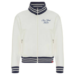New York Knicks Sportiqe Women's Athletic Club Collection Sutton French Terry Full-Zip Jacket Cream - NBA