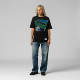 Seattle Seahawks Women's Team Dynamic Boyfriend T-Shirt Black | Mitchell & Ness