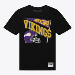 Minnesota Vikings Women's Team Dynamic Boyfriend T-Shirt Black | Mitchell & Ness