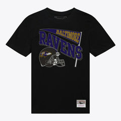 Baltimore Ravens Women's Team Dynamic Boyfriend T-Shirt Black | Mitchell & Ness