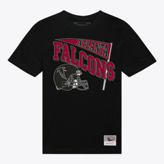 Atlanta Falcons Women's Team Dynamic Boyfriend T-Shirt Black | Mitchell & Ness