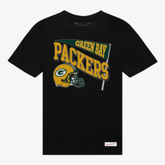 Green Bay Packers Women's Team Dynamic Boyfriend T-Shirt Black | Mitchell & Ness