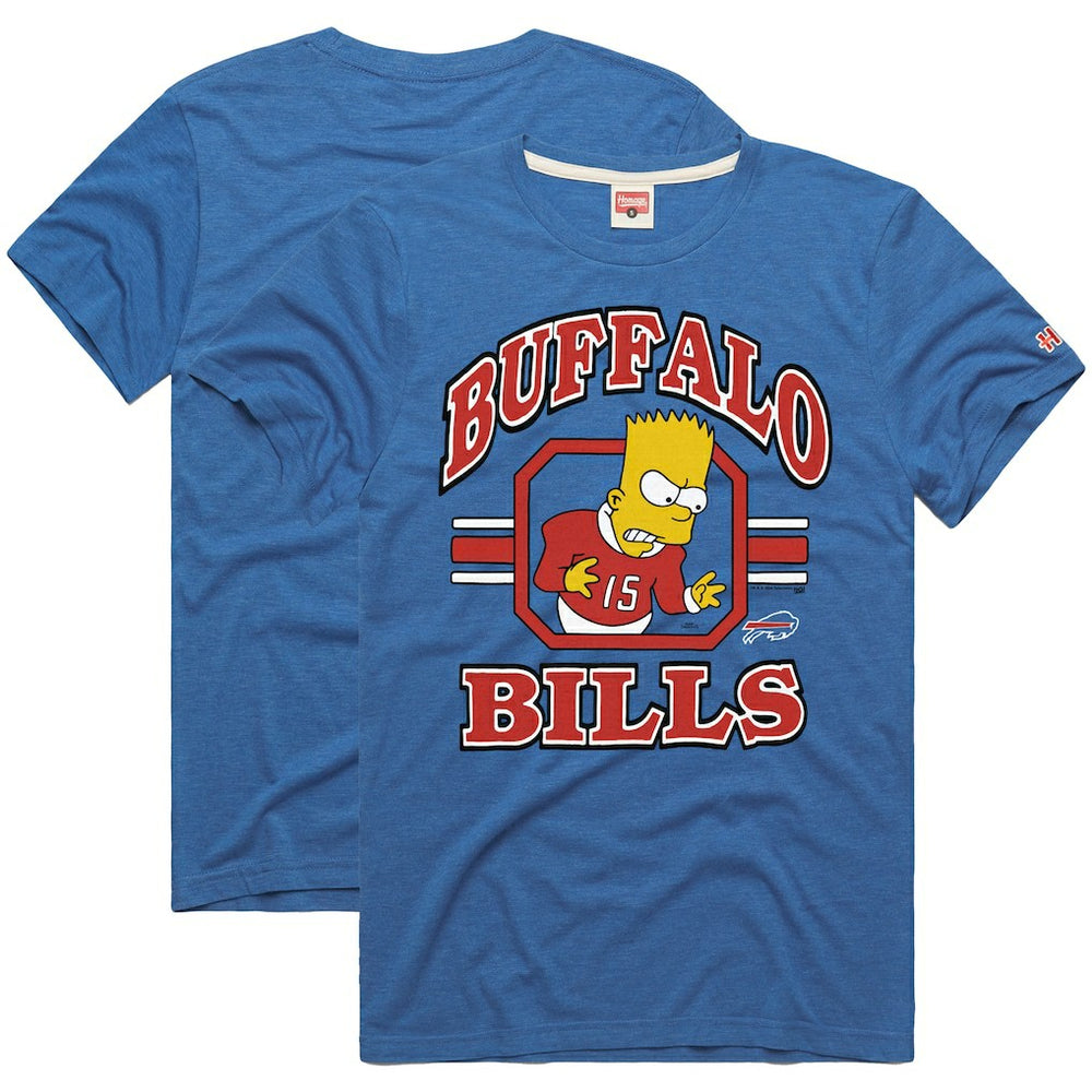 Buffalo Bills Homage x The Simpsons Unisex Tri-Blend T-Shirt Royal | NFL