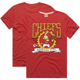 Kansas City Chiefs Homage x The Simpsons Unisex Tri-Blend T-Shirt Red | NFL