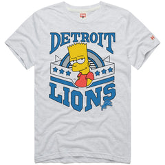 Detroit Lions Homage x The Simpsons Unisex Tri-Blend T-Shirt White | NFL