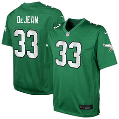 Cooper DeJean Philadelphia Eagles Youth Alternate Game Jersey Kelly Green | Nike for Sale