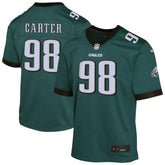 Jalen Carter Philadelphia Eagles Youth Game Player Jersey Midnight Green | Nike for Sale