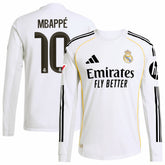 Kylian Mbappé Real Madrid 2025/26 Home Long Sleeve Player Jersey White | Adidas Online