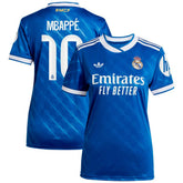 Kylian Mbappé Real Madrid Women's 2025/26 Third Replica Player Jersey Blue | Adidas cheap