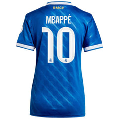 Kylian Mbappé Real Madrid Women's 2025/26 Third Replica Player Jersey Blue | Adidas cheap