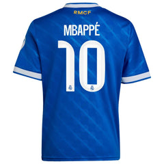 Kylian Mbappé Real Madrid Youth 2025/26 Third Replica Player Jersey Blue | Adidas Sale