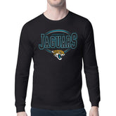 Jacksonville Jaguars Starter Team Track Graphic Long Sleeve T-Shirt Black | NFL