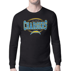 Los Angeles Chargers Starter Team Track Graphic Long Sleeve T-Shirt Black | NFL