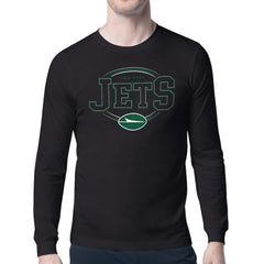 New York Jets Starter Team Track Graphic Long Sleeve T-Shirt Black | NFL