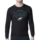 Philadelphia Eagles Starter Team Track Graphic Long Sleeve T-Shirt Black | NFL