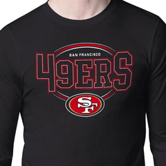 San Francisco 49ers Starter Team Track Graphic Long Sleeve T-Shirt Black | NFL