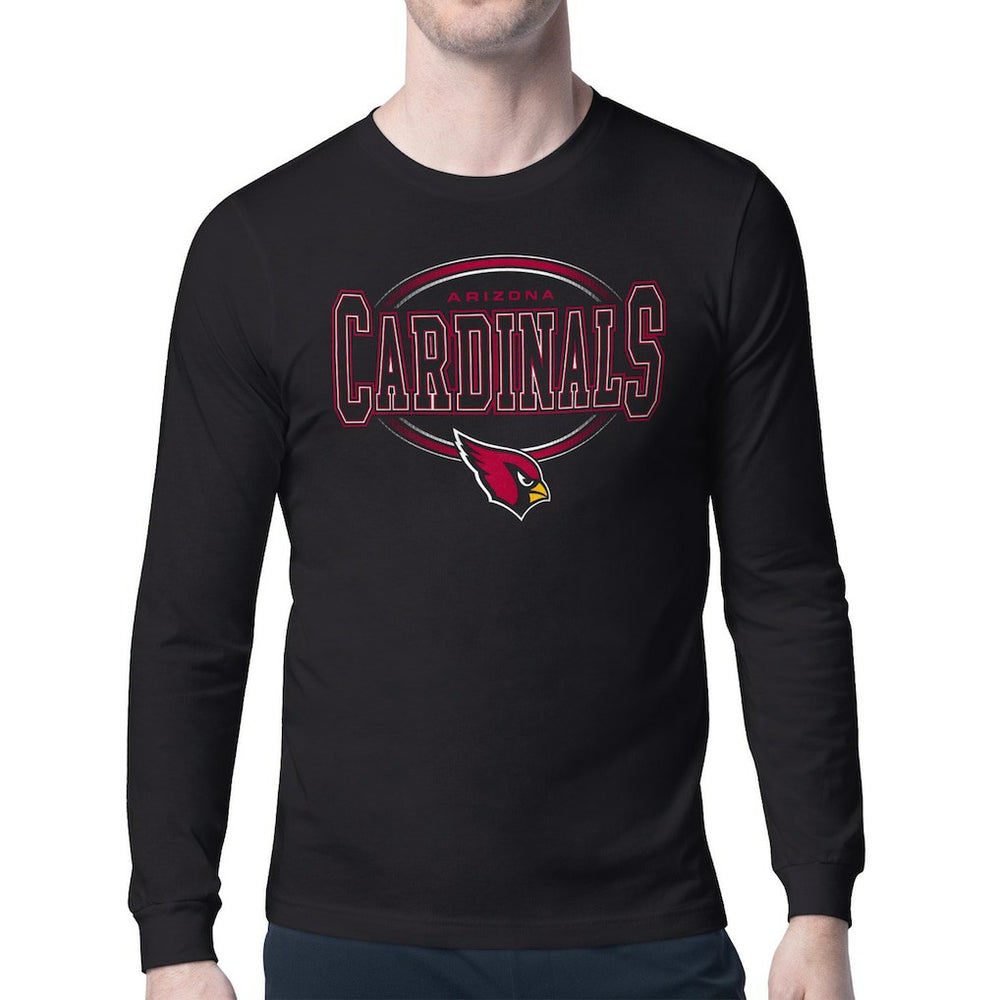 Arizona Cardinals Starter Team Track Graphic Long Sleeve T-Shirt Black | NFL