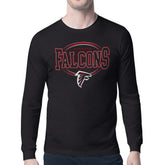 Atlanta Falcons Starter Team Track Graphic Long Sleeve T-Shirt Black | NFL