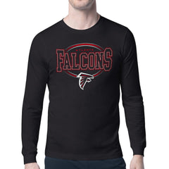 Atlanta Falcons Starter Team Track Graphic Long Sleeve T-Shirt Black | NFL