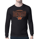 Cincinnati Bengals Starter Team Track Graphic Long Sleeve T-Shirt Black | NFL