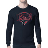 Houston Texans Starter Team Track Graphic Long Sleeve T-Shirt Navy | NFL
