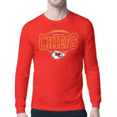 Kansas City Chiefs Starter Team Track Graphic Long Sleeve T-Shirt Red | NFL