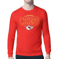 Kansas City Chiefs Starter Team Track Graphic Long Sleeve T-Shirt Red | NFL
