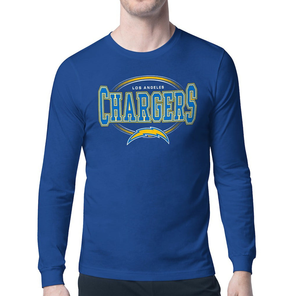 Los Angeles Chargers Starter Team Track Graphic Long Sleeve T-Shirt Royal | NFL